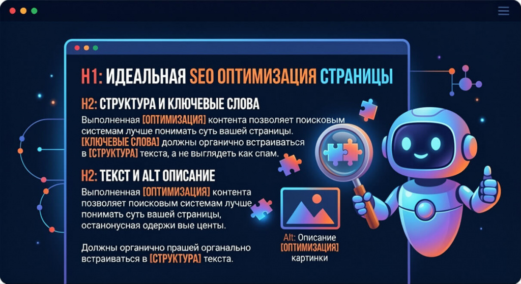 Грамотное использование ключевых слов